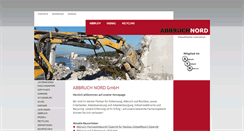 Desktop Screenshot of abbruch-nord.de