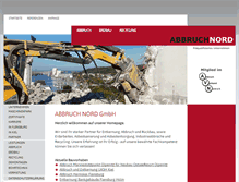 Tablet Screenshot of abbruch-nord.de